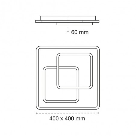 LED Ceiling Flush Light Vega CCT (72W)