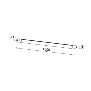 Regleta de exterior LED Crous (37W)