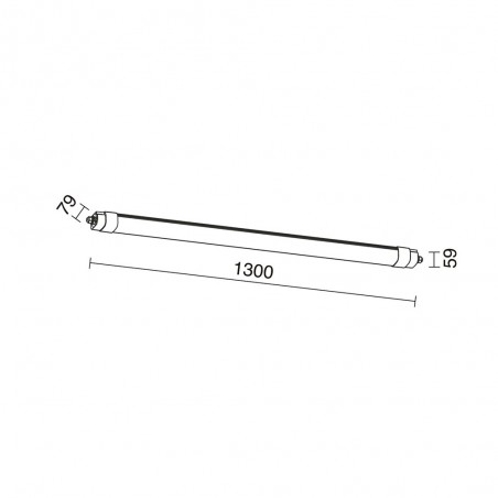 Regleta de exterior LED Crous (37W)