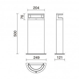 Baliza de exterior LED Loop H50 (9,5W)