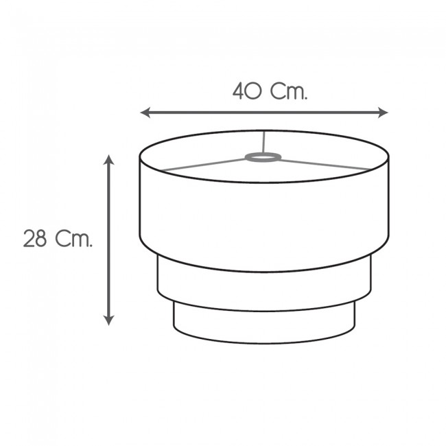 Custom lampshade Cylindrical Triple