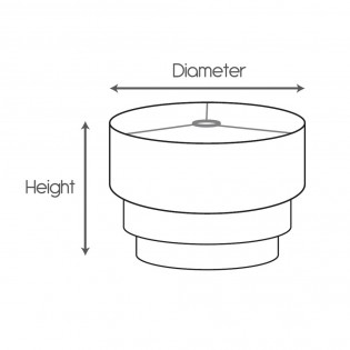 Custom lampshade Cylindrical Triple