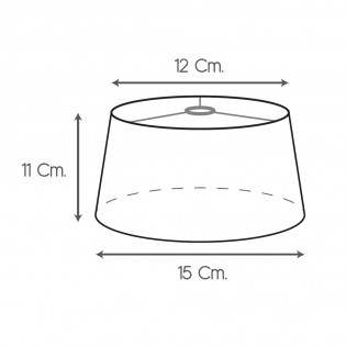 Custom lampshade Semiconical (Pendant)