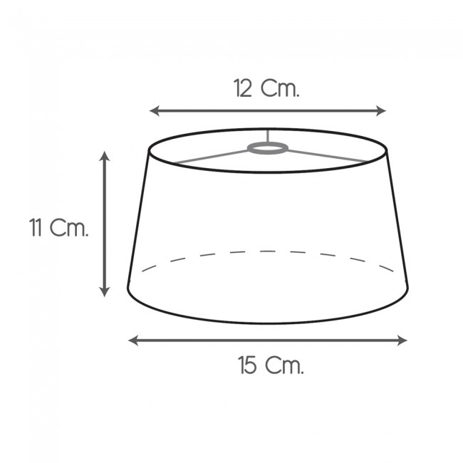 Custom lampshade Semiconical (Pendant)