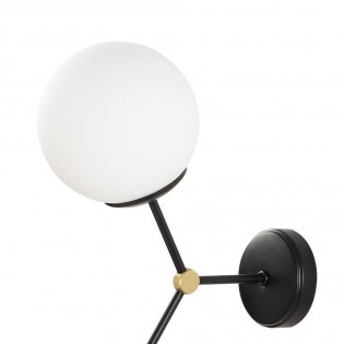 Aplique de pared Mulen Negro (2 luces)