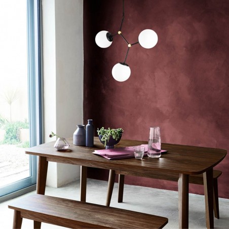Ceiling Lamp Mulen Black (3 lights)