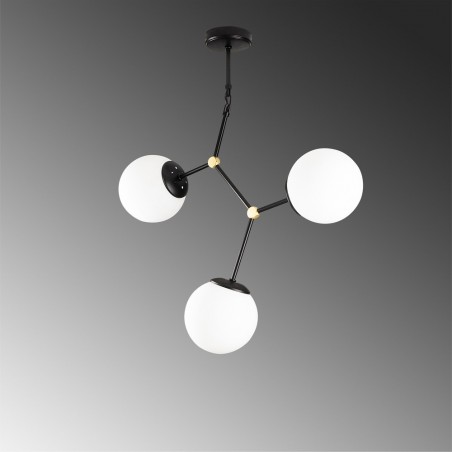 Ceiling Lamp Mulen Black (3 lights)