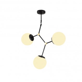 Ceiling Lamp Mulen Black (3 lights)
