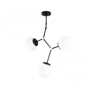 Lámpara de techo Mulen Negro (3 luces)