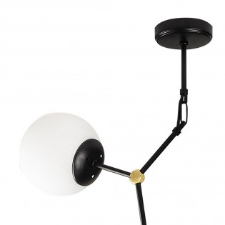 Lámpara colgante Mulen Negro (5 luces)