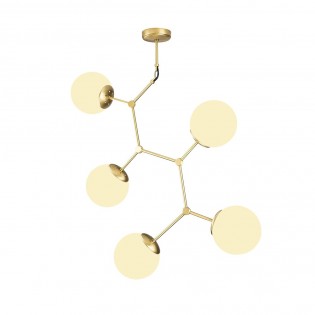 Lámpara colgante Mulen Oro (5 luces)