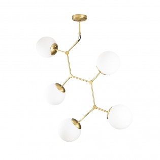Lámpara colgante Mulen Oro (5 luces)