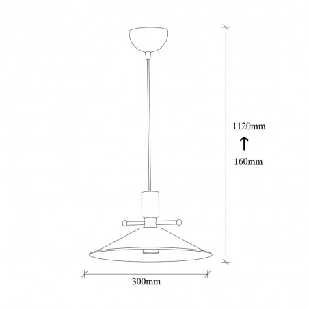Pendant Lamp Momo 30 Black
