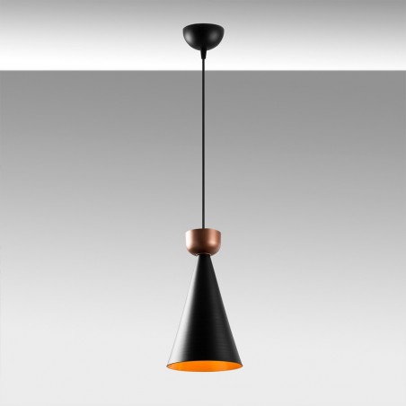 Lámpara de techo Momo 19 Negro/Cobre
