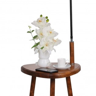 Floor Lamp with shelf Colbert Mustard