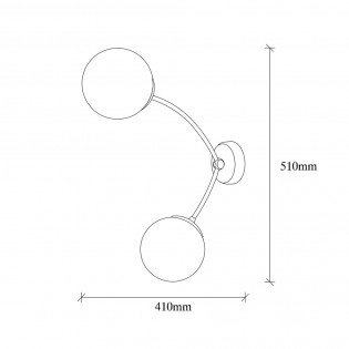 Wall Lamp Mosoma (2 lights)
