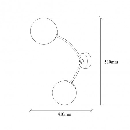 Aplique de pared Mosoma (2 luces)