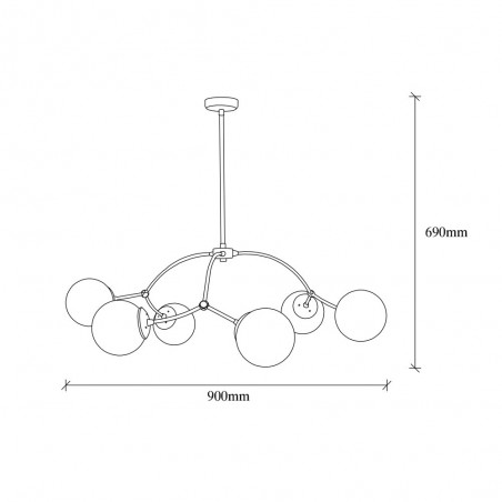 Ceiling Lamp Mosoma (6 lights)