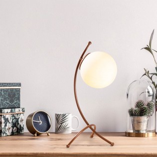 Lámpara de mesa Kelen Opal Cobre