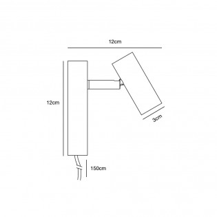 Aplique de pared LED Omari (3.20W)