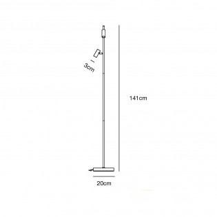 LED Floor Lamp Omari (2x3.20W)