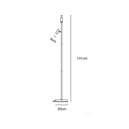 Lámpara de pie LED Omari (2x3.20W)