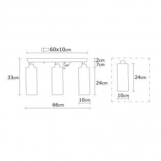 Ceiling Track Light Marismo (3 lights)