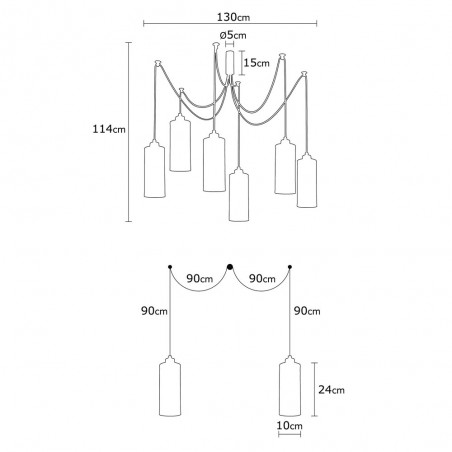 Pendant Lamp Marismo (6 lights)