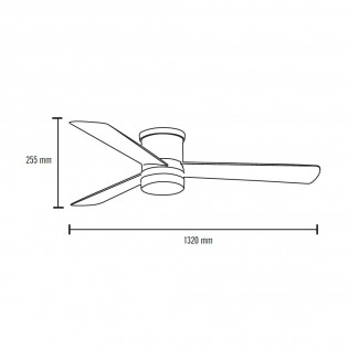 Ventilador de techo exterior LED Zonda (18W)