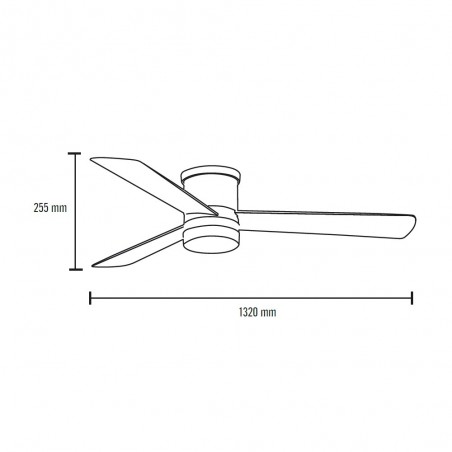 Ventilador de techo exterior LED Zonda (18W)