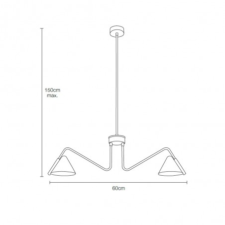 Ceiling Lamp Porter (2 lights)