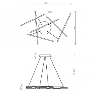 Lámpara de techo Led Line