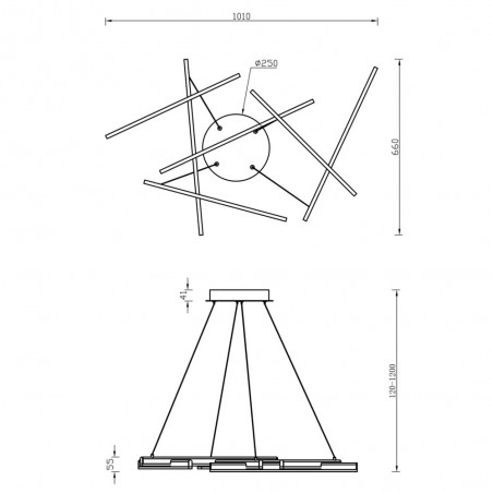 Lámpara de techo Led Line