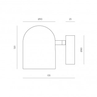 Aplique de pared Pipe