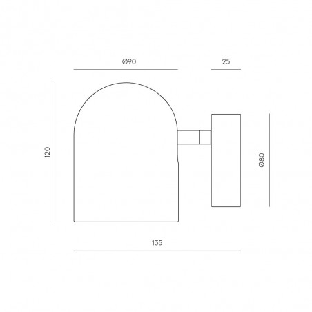 Aplique de pared Pipe