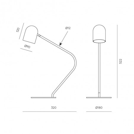 Lámpara de mesa Pipe