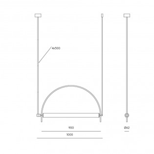 Lámpara colgante LED Arc (20W)