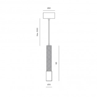 Lámpara colgante LED Ycro (8W)