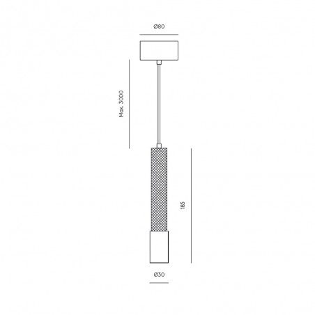 Lámpara colgante LED Ycro (8W)