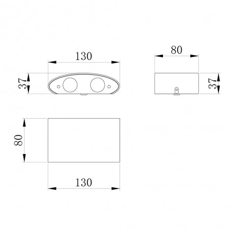 Aplique exterior Led Strato (4W)