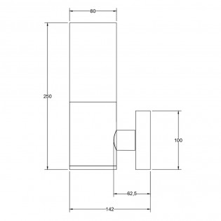 Aplique de pared Exterior Willis