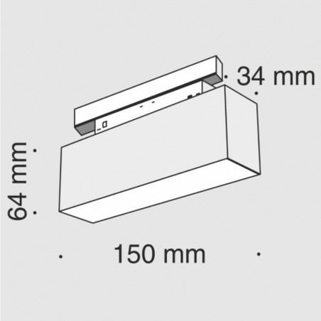 Plafón magnético Led Mileto II (7W)