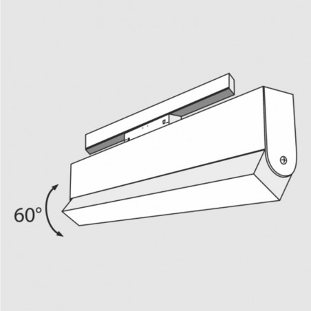 Plafón orientable magnético Led Mileto II (20W)