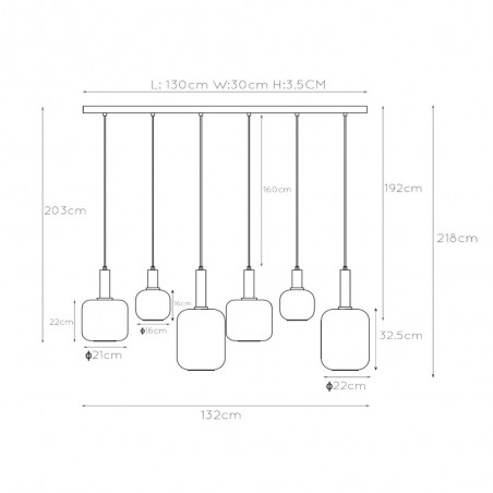 Ceiling Lamp Joanet (6 lights)