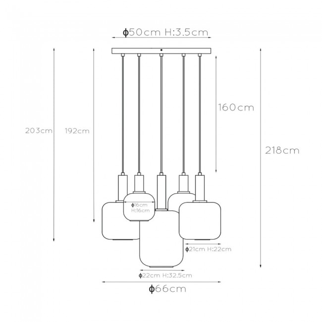 Pendant Lamp Joanet (5 lights) Pendant Lamp Joanet (5 lights)