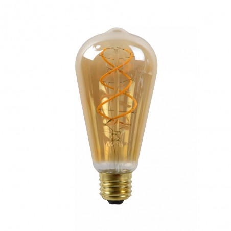 Bombilla LED E27 ST64 ámbar de filamentos (5W)