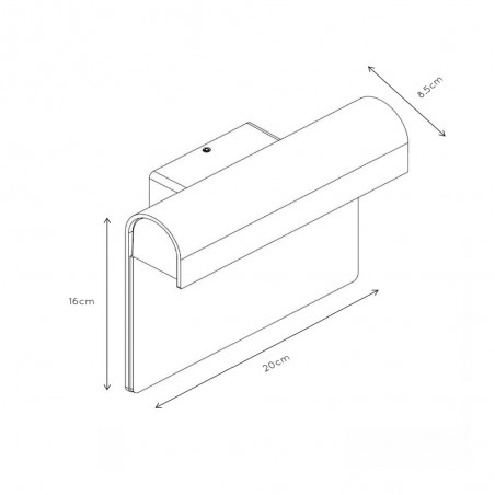 Outdoor LED Wall Lamp Thesi (8W)