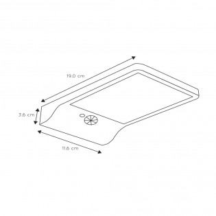 Aplique solar con sensor PIR LED Basic (3W)