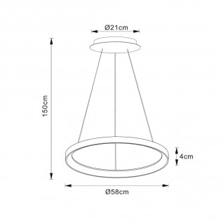 LED Pendant Lamp Vidal (50W)