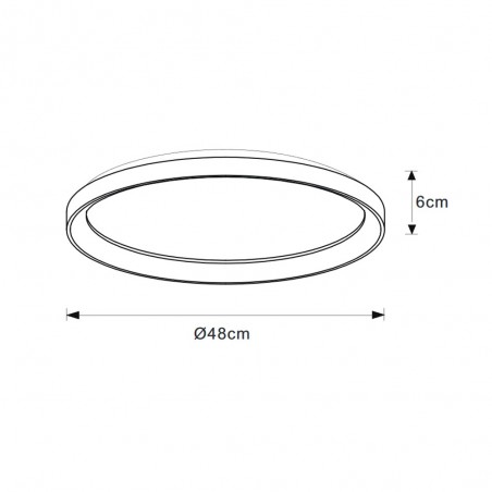 Plafón de techo LED Vidal (38W)